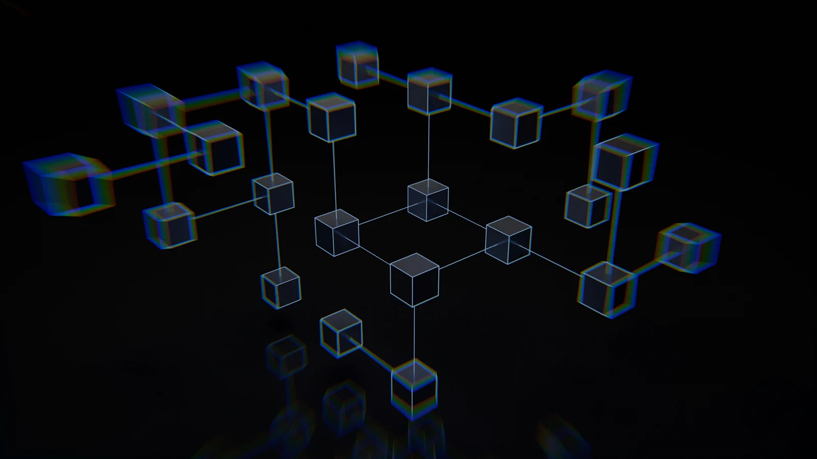 A network of connected nodes representing a multi-agent orchestration graph